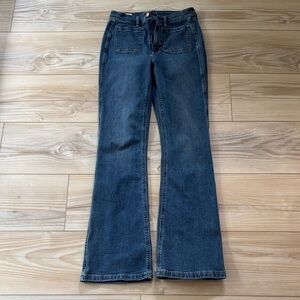 Gap High Rise Flare Jeans 30/10 Tall